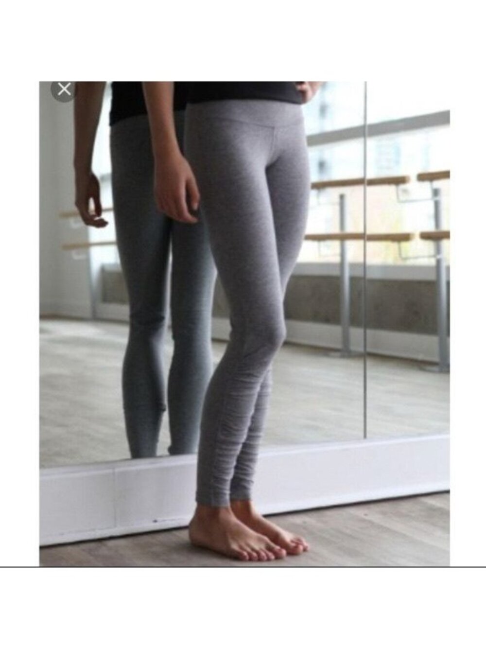 Ivivva Grey Ruched Leggings, Size 12
